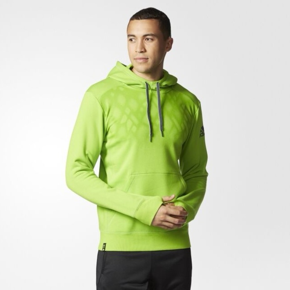 Messi Collection Adidas Neon Green Pullover Sweatshirt Size: M